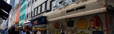 SÃO PAULO - SP - BRASIL - 29.09.2025 - Fachada de loja Encanto Juvenil na R. Direita,  114, Sé.  (Foto: Rafaela Araújo/Folhapress,Cotidiano)  ***EXCLUSIVO FOLHA DE SÃO PAULO ***